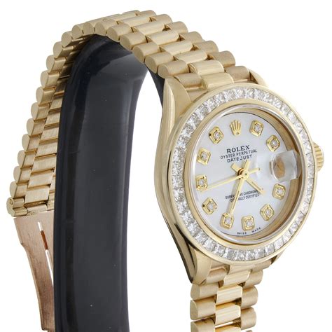 rolex women's watch with 4 diamond face|ladies diamond rolex watch collection.